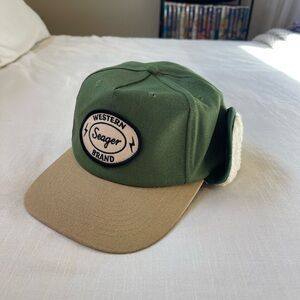 Seager Western Brand Green Flapjack Hat